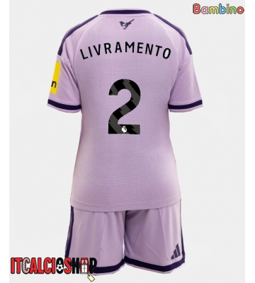 Newcastle United Tino Livramento #2 Terza Maglia Bambino 2026-27 Manica Corta (+ Pantaloni corti)